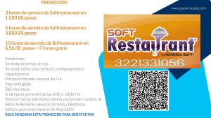 Poliza de Servicios de SoftRestaurant a bajo costo, sin limite de tiempo.