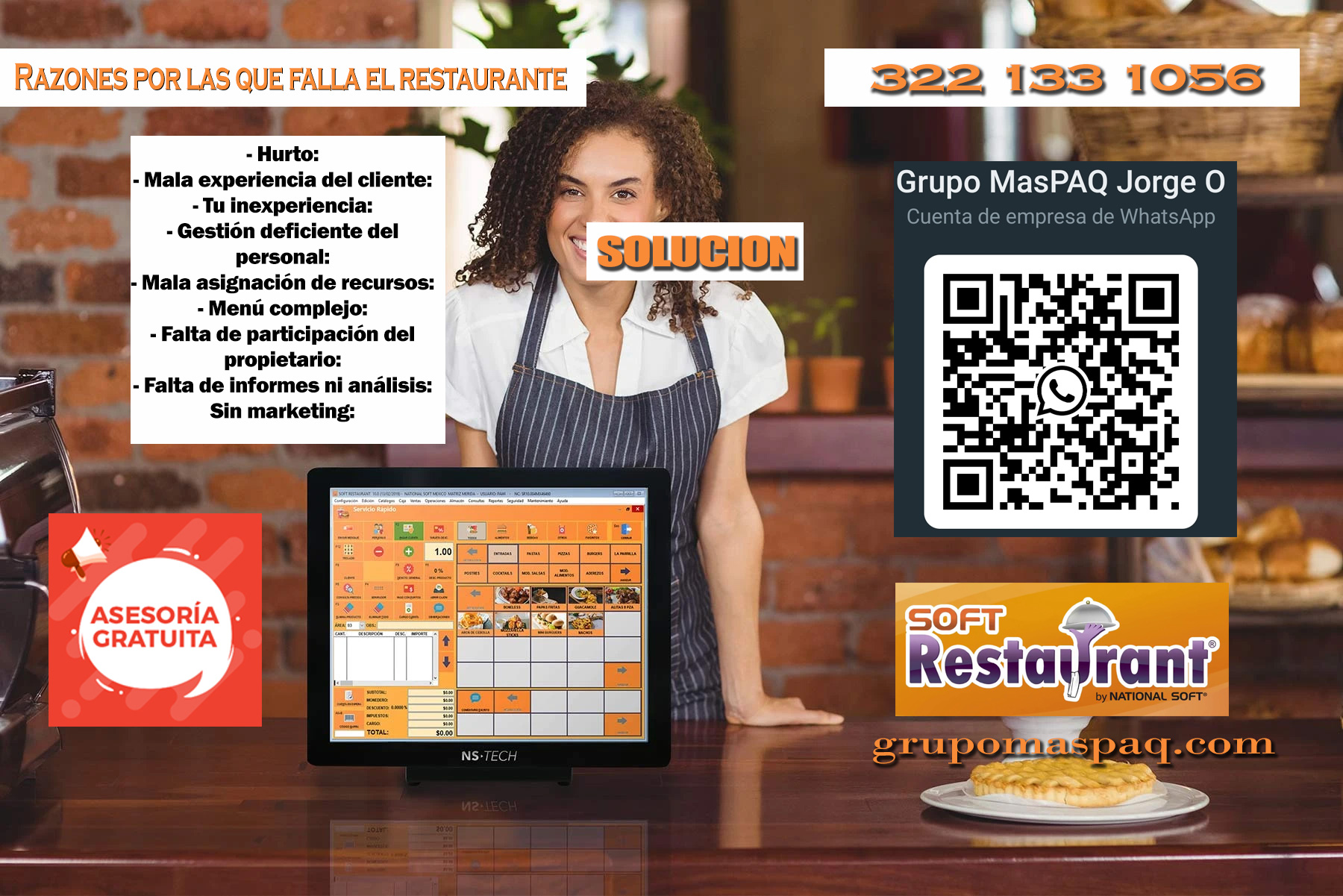 problemas y soluciones en grupo mapaq en restaurante