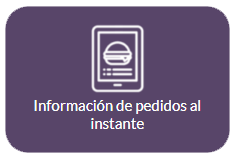 Información de pedidos al instante
